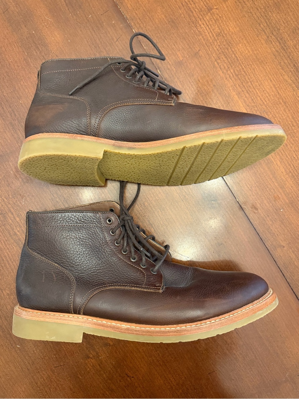 Warfield & Grand Men’s Brown Leather Boots Size 12